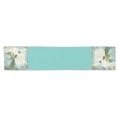 白いアジサイ ショートテーブルランナー (横)