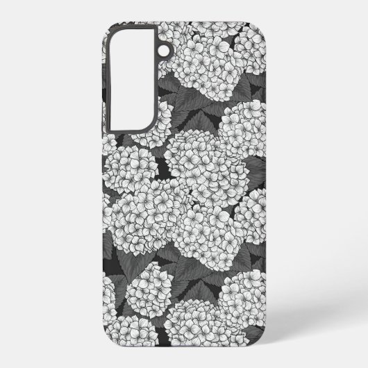 白いアジサイ SAMSUNG GALAXYケース (裏面)