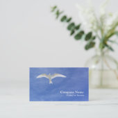 白いアジサシの名刺 名刺 (スタンド正面)