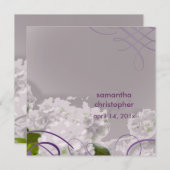 白いアジロマン·結婚式招待状 招待状 (正面/裏面)