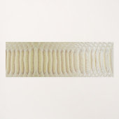 白いアナコンダの皮膚パターン ヨガマット (裏面(横))