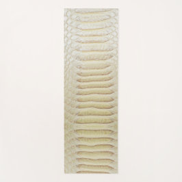 白いアナコンダの皮膚パターン ヨガマット