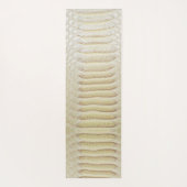 白いアナコンダの皮膚パターン ヨガマット (裏面)