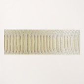 白いアナコンダの皮膚パターン ヨガマット (正面(横))