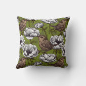 白いアネモネ園のレンチ クッション (裏面)