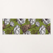 白いアネモネ園のレンチ ヨガマット (正面(横))