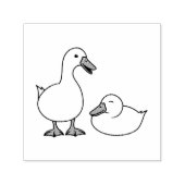 白いアヒル2 セルフインキングスタンプ (デザイン)