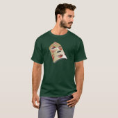 白いアフリカのマスク Tシャツ (正面フル)