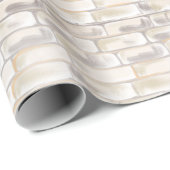 白いイグルー雪ブロック ラッピングペーパー (ロールコーナー)