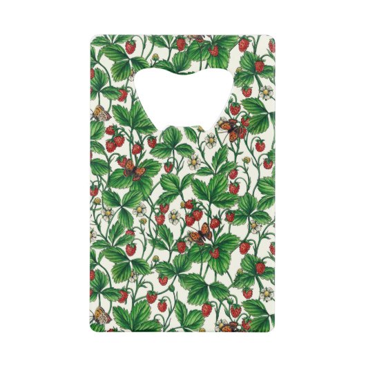 白いイチゴ クレジットカード栓抜き (正面)