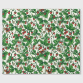 白いイチゴ ラッピングペーパー (フラット)