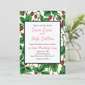 白いイチゴ 招待状 (スタンド正面)