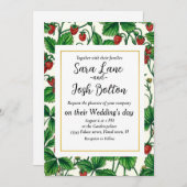 白いイチゴ 招待状 (正面/裏面)