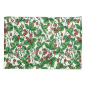 白いイチゴ 枕カバー (裏面-左)