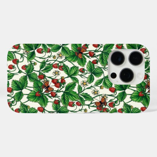 白いイチゴ Case-Mate iPhoneケース (裏面 (横))