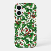 白いイチゴ iPhone 16ケース (裏面)