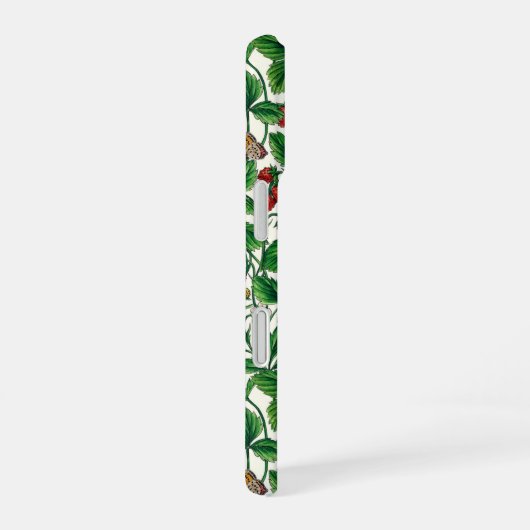 白いイチゴ iPhone 16ケース (右側面)