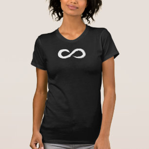 白いインフィニティブラシ Tシャツ