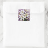 白いイースターユリ スクエアシール (バッグ)