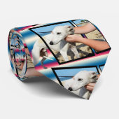 白いウィペット犬の寸法芸術 ネクタイ (ロール)