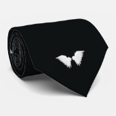 白いウイングタイ ネクタイ (ロール)