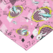 白いウサギのテーブルクロスの不思議の国のテーブルクロス テーブルクロス (アングル)