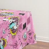 白いウサギのテーブルクロスの不思議の国のテーブルクロス テーブルクロス (インサイチュ)