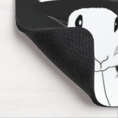 白いウサギのマウスパッド マウスパッド (コーナー)