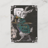 白いウサギの名刺を後を追って下さい 名刺 (裏面)