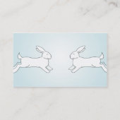 白いウサギの名刺 名刺 (裏面)