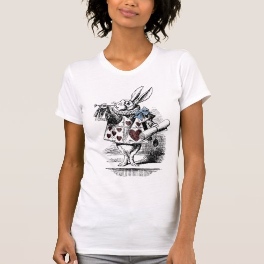 白いウサギのTシャツ Tシャツ (正面)
