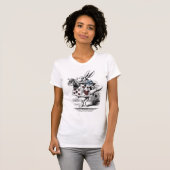 白いウサギのTシャツ Tシャツ (正面フル)