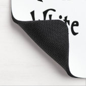 白いウサギを後を追って下さい マウスパッド (コーナー)