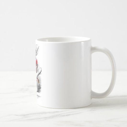 白いウサギ コーヒーマグカップ (右)