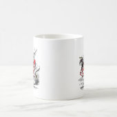 白いウサギ コーヒーマグカップ (中央)