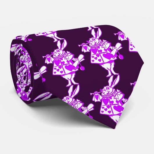 白いウサギ ネクタイ (ロール)