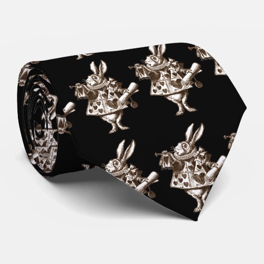 白いウサギ ネクタイ (ロール)