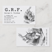 白いウサギ 名刺 (正面/裏面)