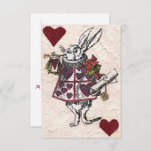 白いウサギRSVP 出欠カード (正面/裏面)