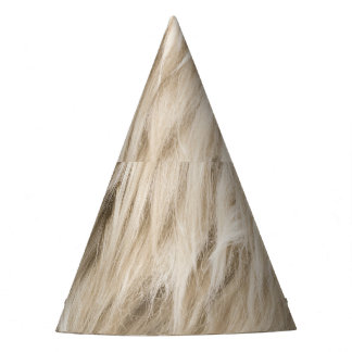 白いウールフワフワのテクスチャ背景 パーティーハット