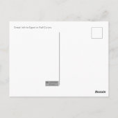 白いエグレ素晴らしットの紅葉はがき ポストカード (裏面)