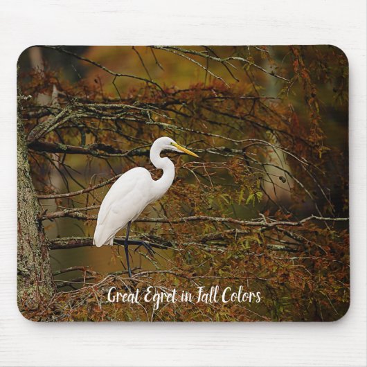 白いエグレ素晴らしット(紅葉マウスパッド) マウスパッド (正面)