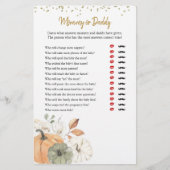 白いエレガントかぼちゃのママまたはパパのゲーム (正面)