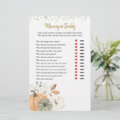 白いエレガントかぼちゃのママまたはパパのゲーム (スタンド正面)