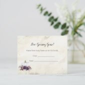 白いエレガントかぼちゃを推測する赤ちゃんシャワーゲーム 招待状 (スタンド正面)