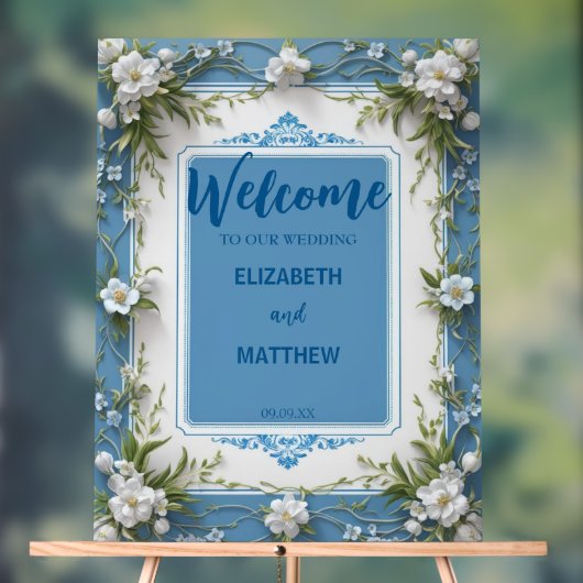 白いエレガントアジサイの花は素朴な結婚花 アクリルサイン (ニュートラル)