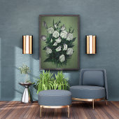 白いエレガントスイートピーの花 フォトプリント           