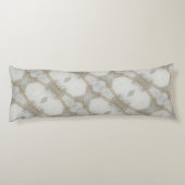 白いエレガントスタイリッシュ真珠 ボディピロー (裏面)