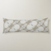 白いエレガントスタイリッシュ真珠 ボディピロー (正面)