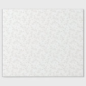 白いエレガントホリーラッピング紙 ラッピングペーパー (フラット)